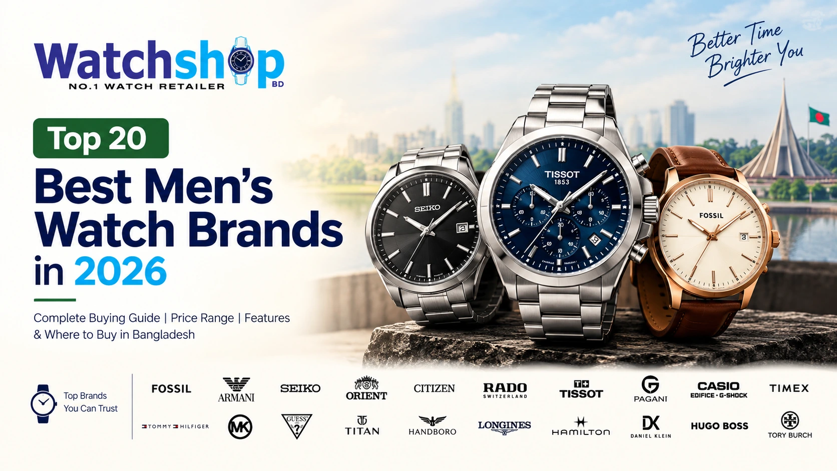 Top 20 Best Men's Watch Brands in 2026 | Ultimate Buying Guide