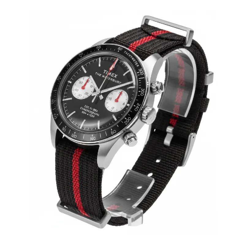 Timex Waterbury Heritage Chronograph Black Dial Men's Watch- TW2Y38900 watch product view 6