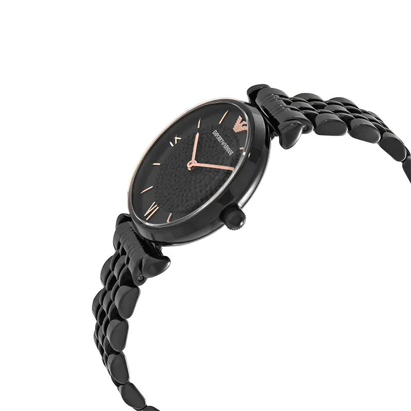Emporio Armani Black Fashionable Couple Watch- AR11299/AR11245 | Watch ...