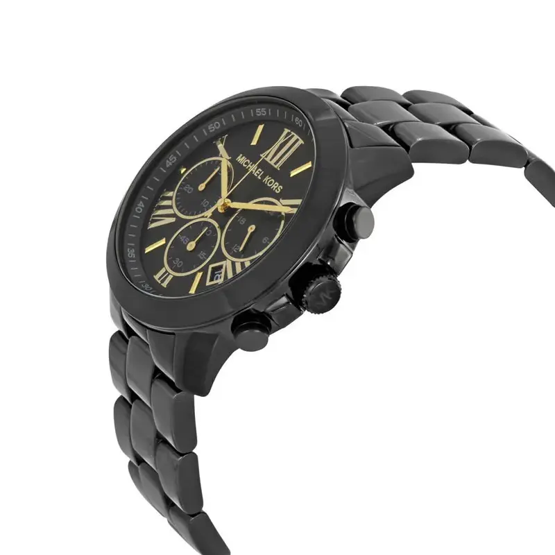 Luxury MK Brecken Chronograph Black Watch display picture 3