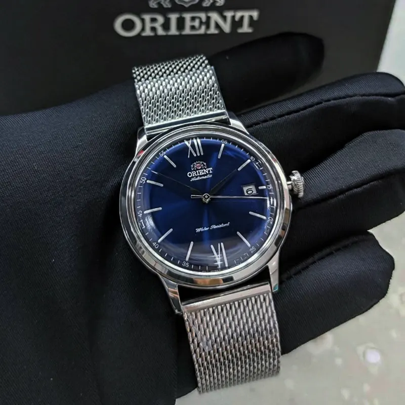 Orient Bambino Automatic Blue Dial Men's Watch- RA-AC0019L
