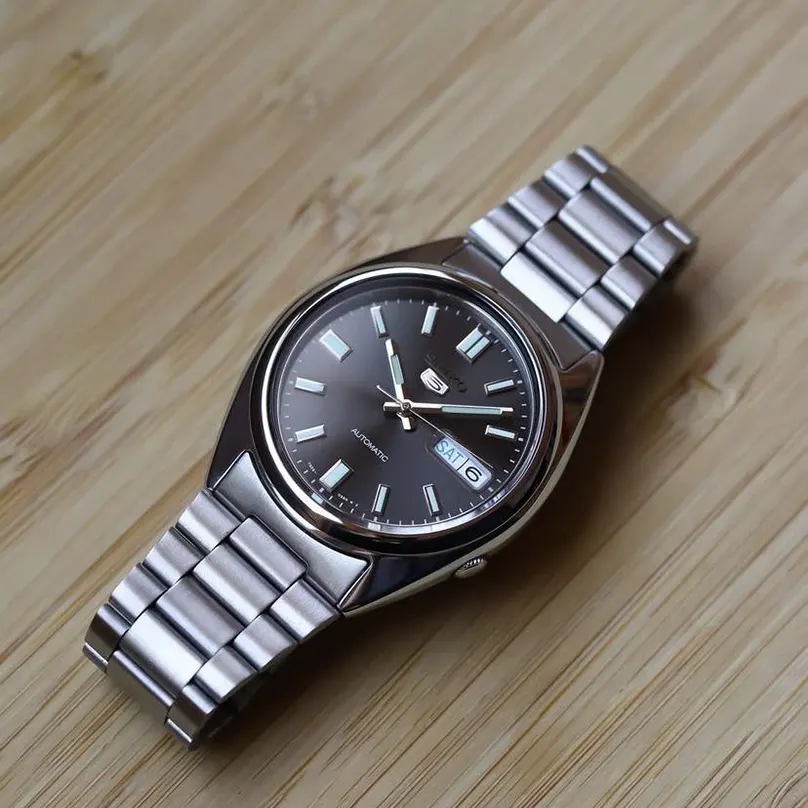 Seiko 5 Automatic Black Dial Day Date Men's Watch- SNXS79K1