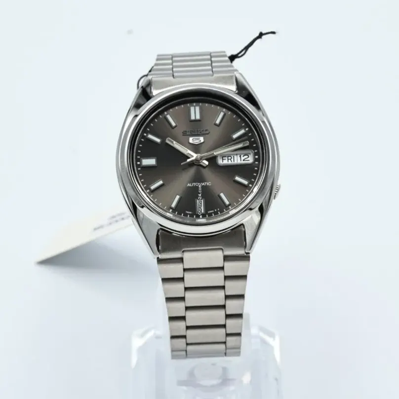 Seiko 5 Automatic Black Dial Day Date Men's Watch- SNXS79K1