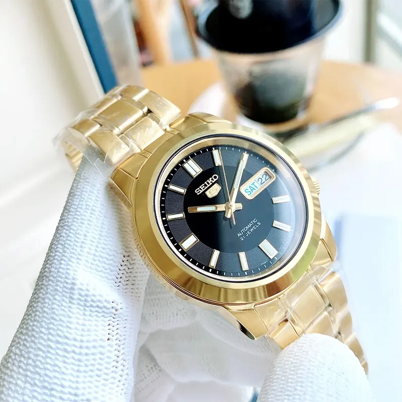 Seiko 5 Automatic Black Dial Sports Black Men’s Watch- SNKK22K1