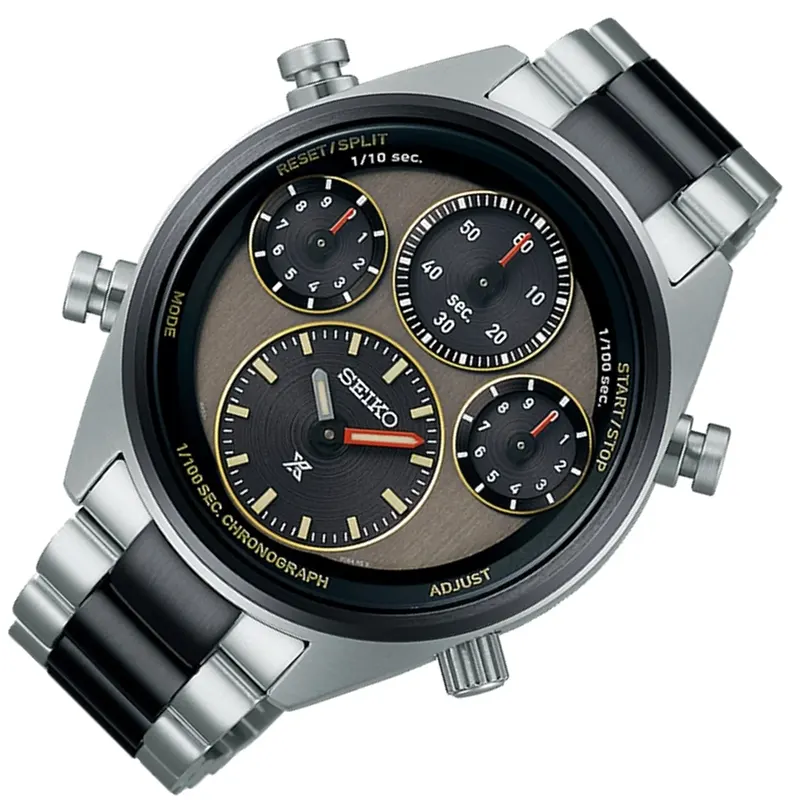 Seiko Prospex Speedtimer Black & Khaki Dial Limited Edition Men's Watch- SFJ005P1