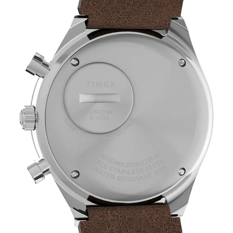 Timex Q Timex Panda Chronograph Racing Daytona-Inspired Men's Watch- TW2V42800 TW2V42800U9 watch bracelet clasp and caseback
