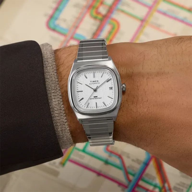 Timex 1983 E Line Reissue Automatic Watch- TW2W70800 TW2W70800UJ watch product view 5