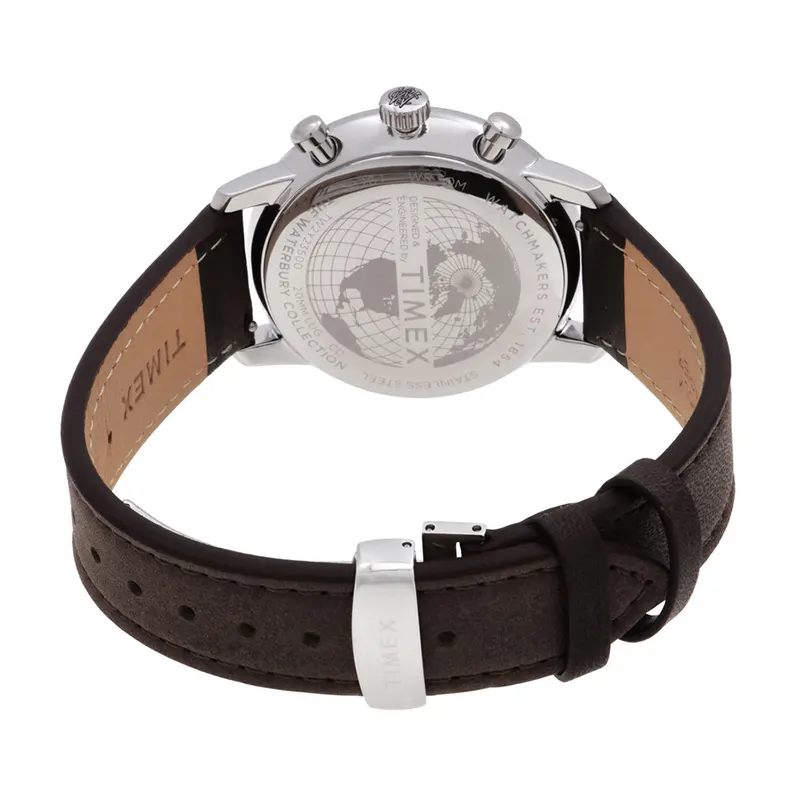 Timex Waterbury Metropolitan Cream Dial Men's Watch- TW2Y23500 watch side profile and crown