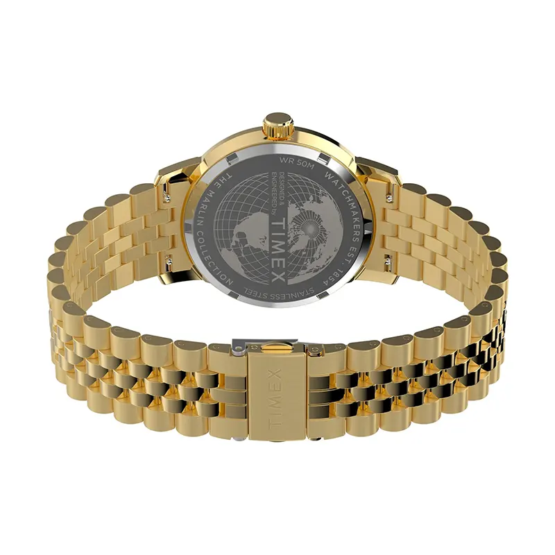 Timex Marlin Quartz GMT Black Dial Gold-Tone Men's Watch- TW2Y47700 TW2Y47700UJ watch product view 6
