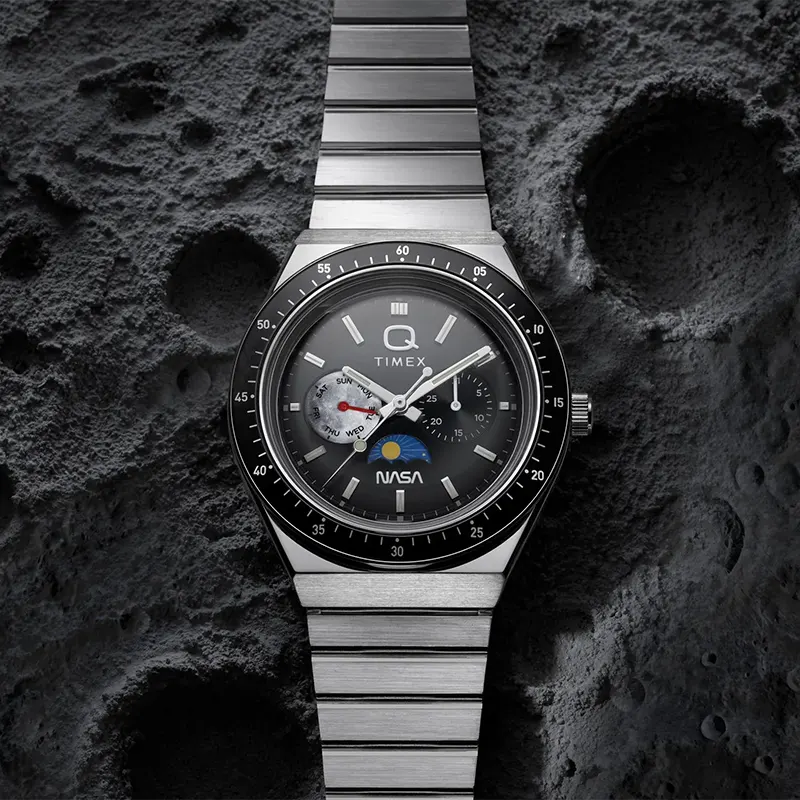 Timex Q Timex NASA 40mm Multifunction Moonphase Men's Watch- TW2Y56700 TW2Y56700UJ watch product view 5