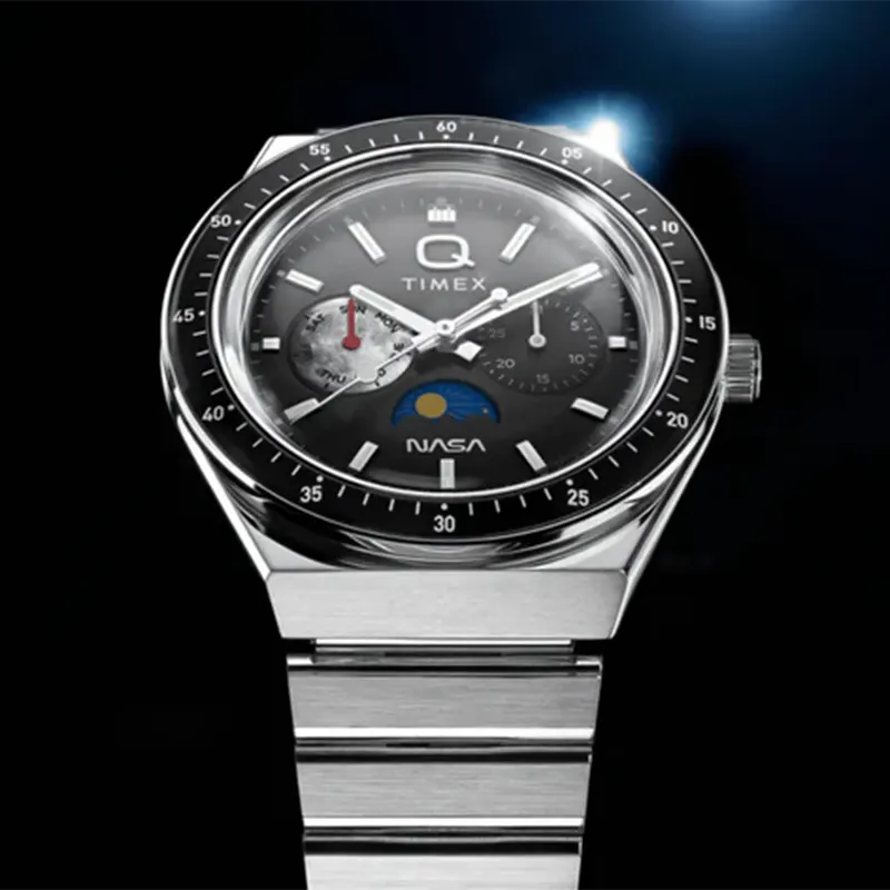 Timex Q Timex NASA 40mm Multifunction Moonphase Men's Watch- TW2Y56700 TW2Y56700UJ watch product view 9