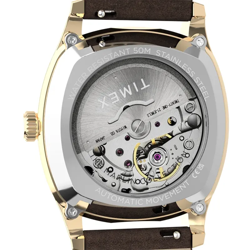 Timex Marlin Chatham Automatic Black Dial Men’s Watch- TW2Y84500 watch bracelet clasp and caseback