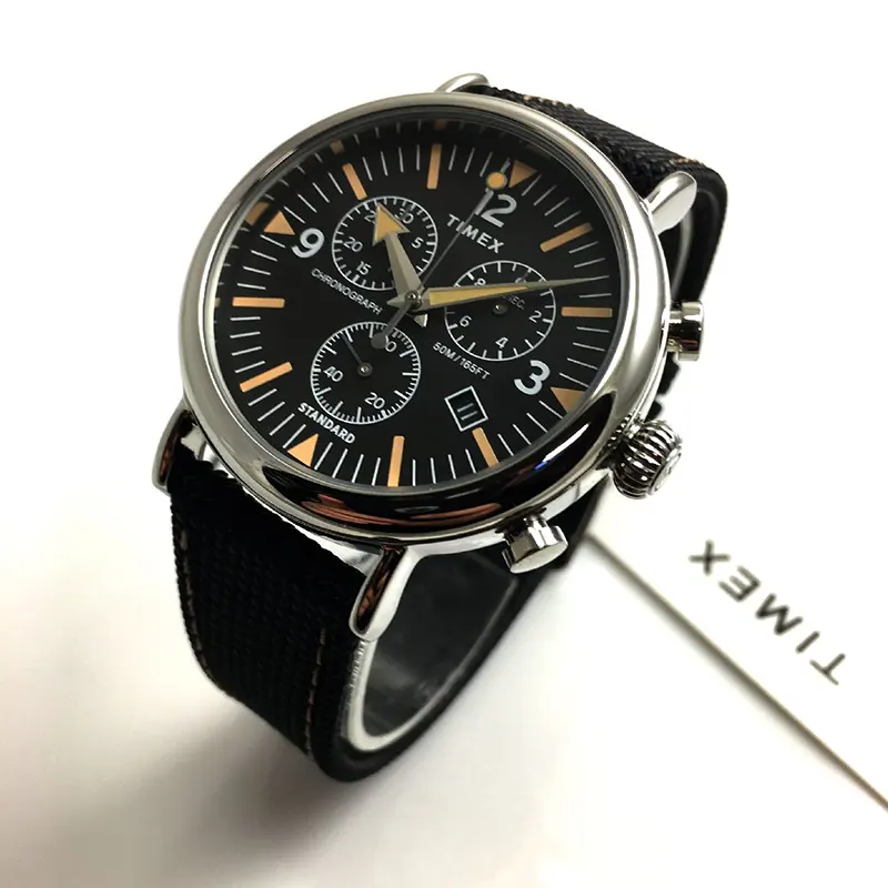 Timex Chronograph Quartz Black Dial Febric Strap Men's Watch- TW2V43700 watch product view 6