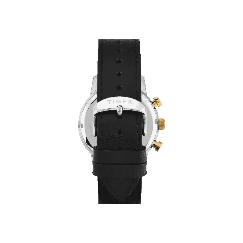 Timex Marlin® Chronograph Beige Dial Men's Watch- TWEG26705 watch side profile and crown