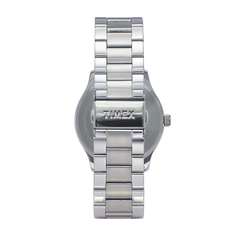 Timex Multifunction Quartz Silver Dial Men's Watch- TWEG18506 watch bracelet clasp and caseback