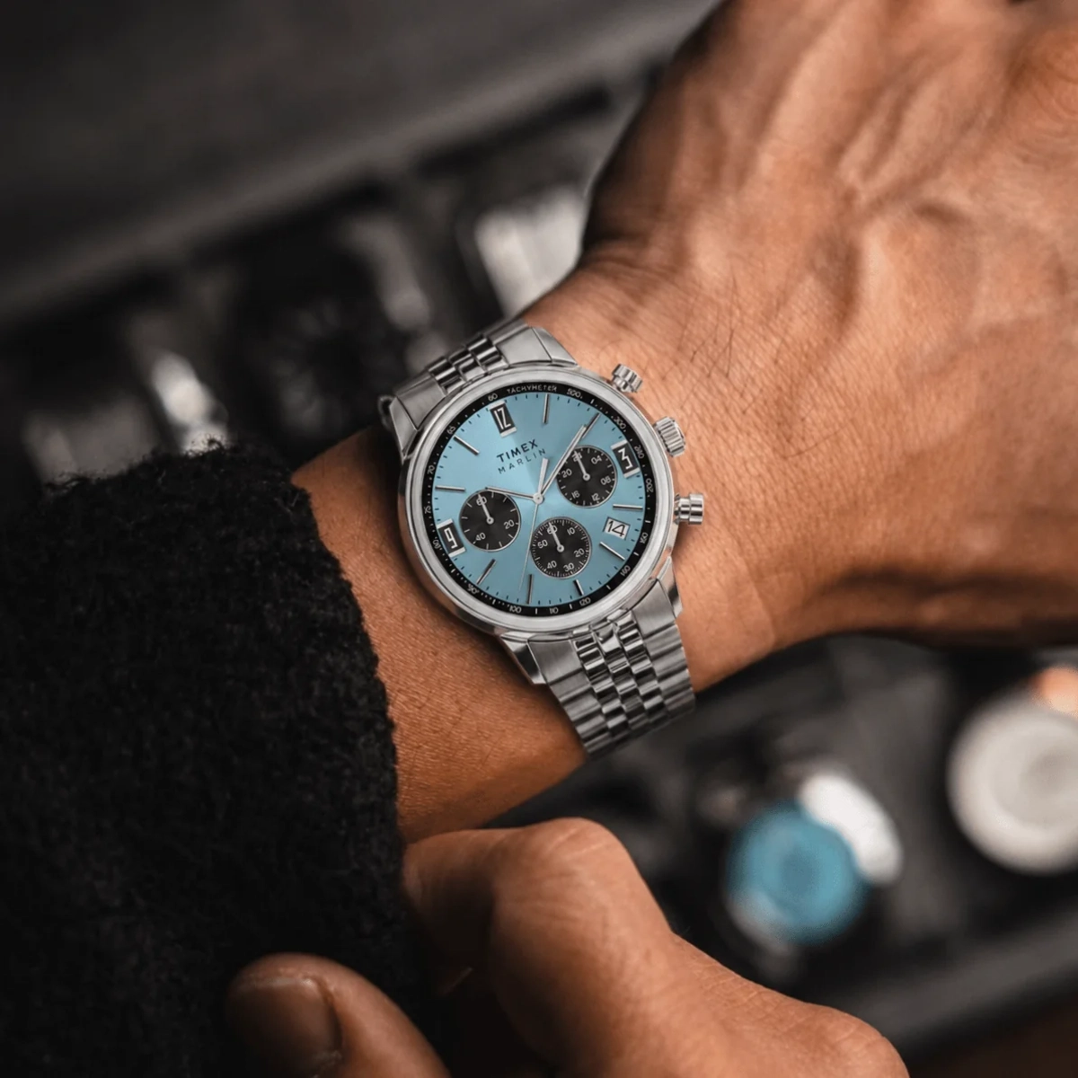 Timex Marlin Ice Blue 40mm Dial Men's Watch- TW2Y66500 TW2Y66500UJ watch product view 5