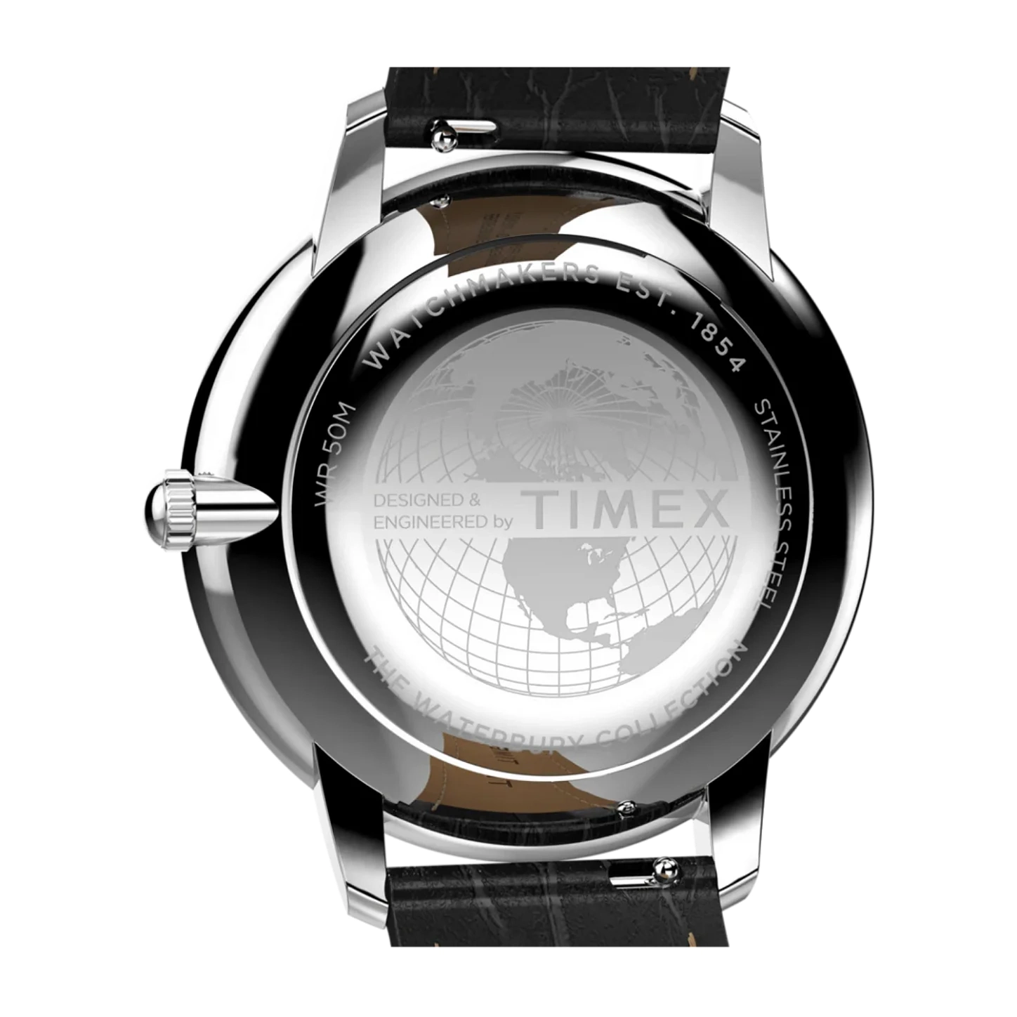 Timex Waterbury Metropolitan Sub-Second Men's Watch- TW2Y23100 watch bracelet clasp and caseback