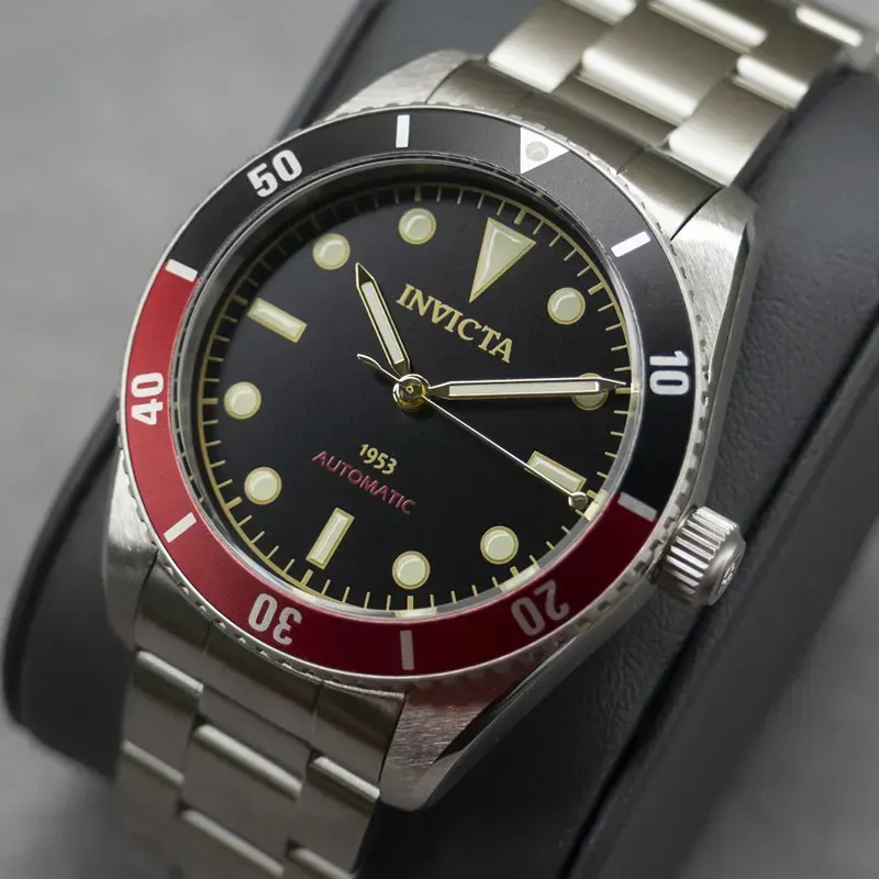 Invicta Pro Diver Pepsi Bezel Black Dial Automatic Men display picture 1