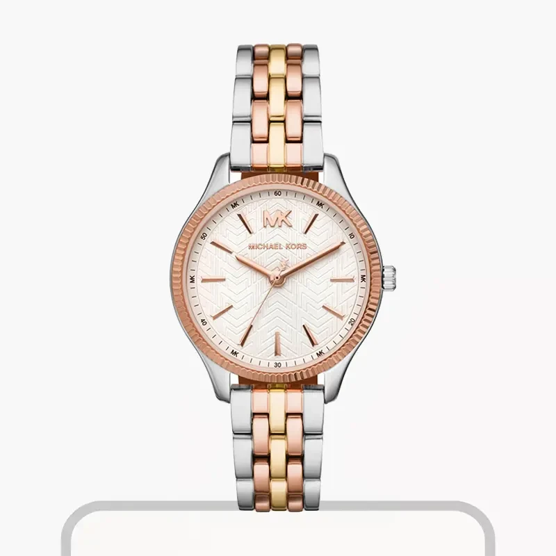 Michael Kors Darci Grey Dial Rose Gold Ladies Watch- MK4408