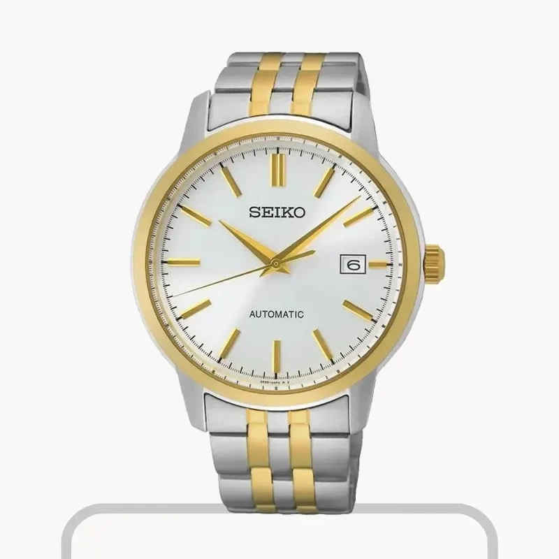 Seiko Essentials White Dial Two-tone Dress Men’s Watch- SRPH92K1