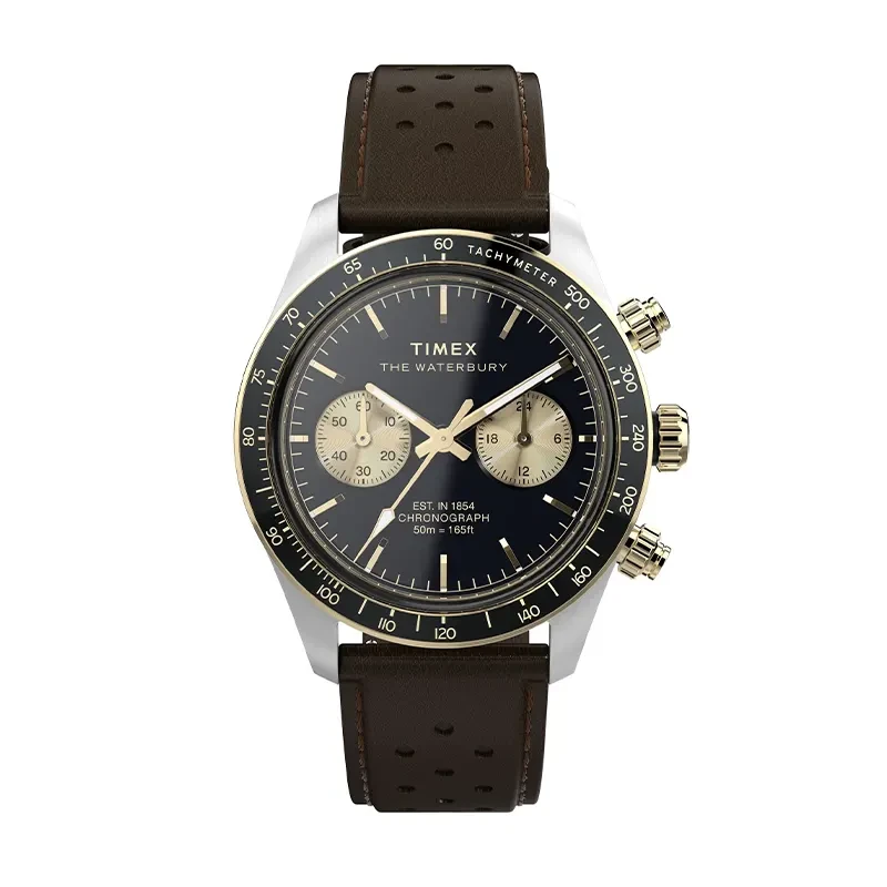 Timex Waterbury Heritage Chronograph Men's Watch- TW2Y24100 TW2Y24100IK watch, front product view