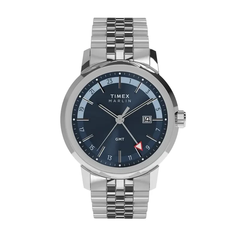 Timex Marlin Quartz GMT Blue Dial Men’s Watch- TW2Y47600 watch, front product view