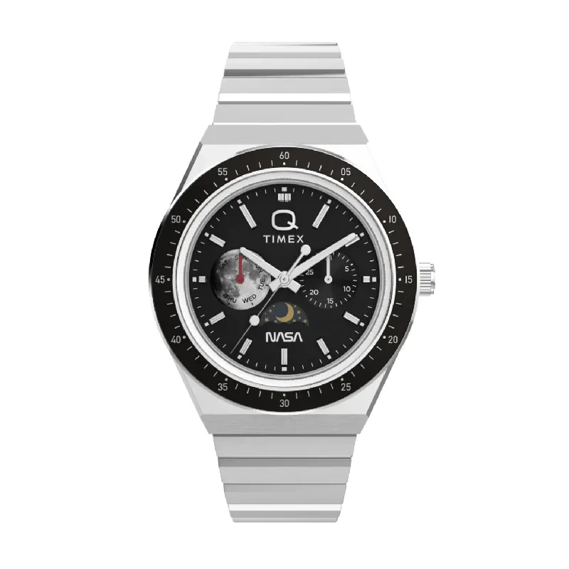Timex Q Timex NASA 40mm Multifunction Moonphase Men's Watch- TW2Y56700 TW2Y56700UJ watch, front product view