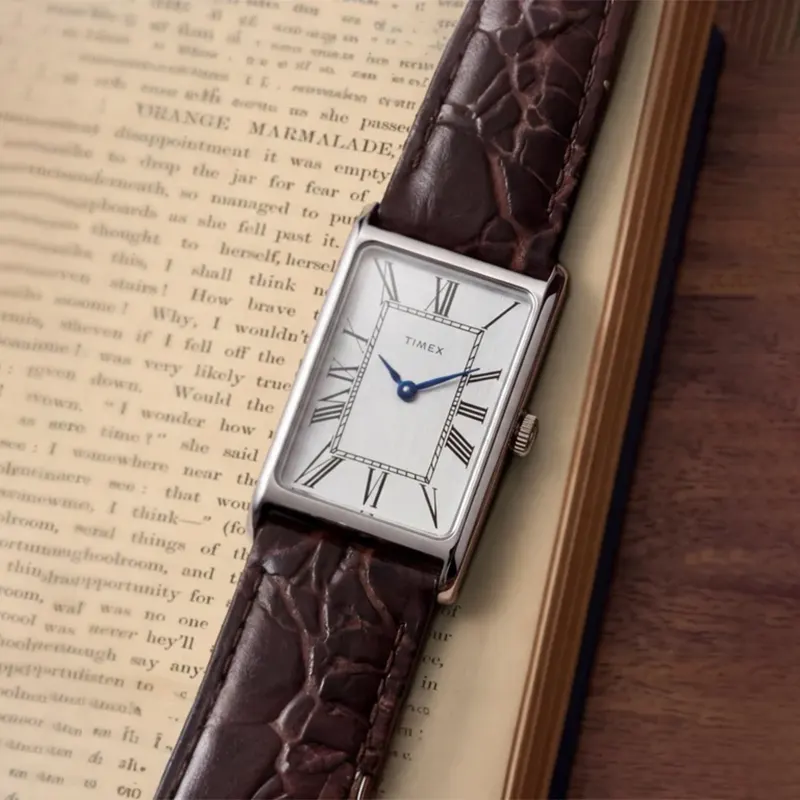 Timex 1976 Lexington Reissue White Dial Men's Watch- TW2Y88200 TW2Y88200UJ watch dial and case detail