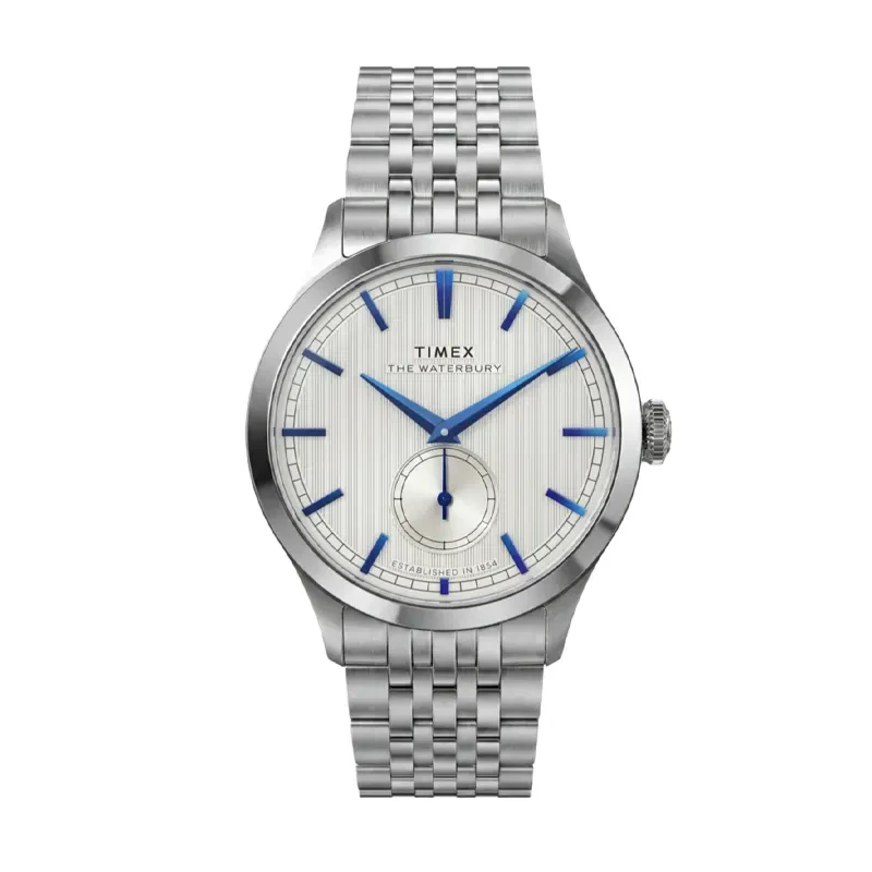Timex Waterbury Classic Sub-Second White Dial Men's Watch- TW2Y91800 watch, front product view