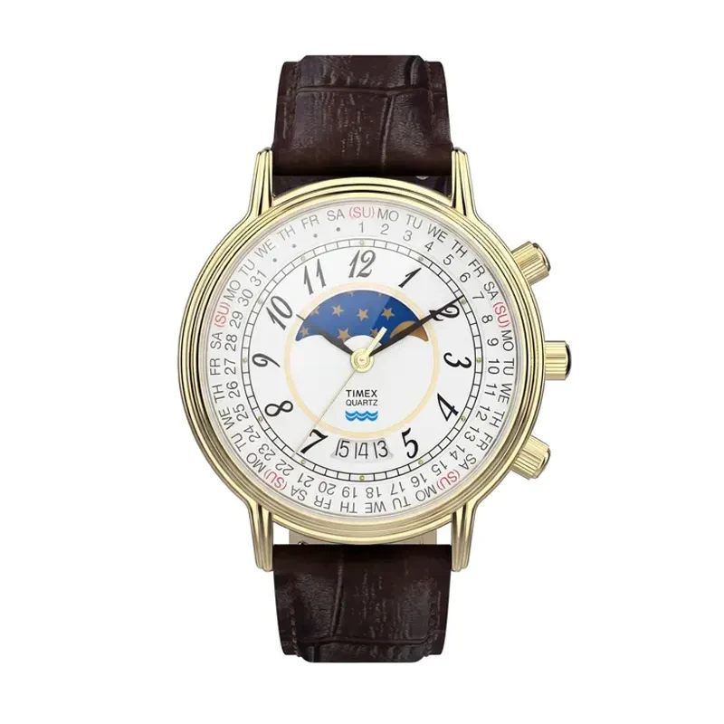 Timex 1990 Reissue Moon Phase Dial Watch- TW2Y99000 watch, front product view