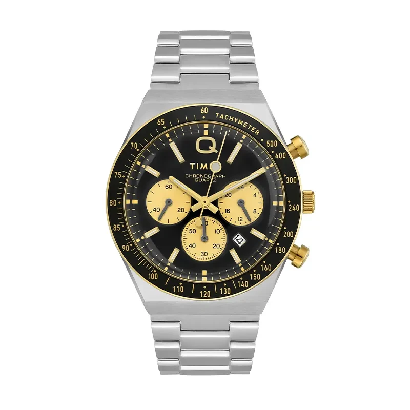 Timex Q Diver Quartz Black Dial Chronograph Men's Watch- TWEG26404 watch, front product view