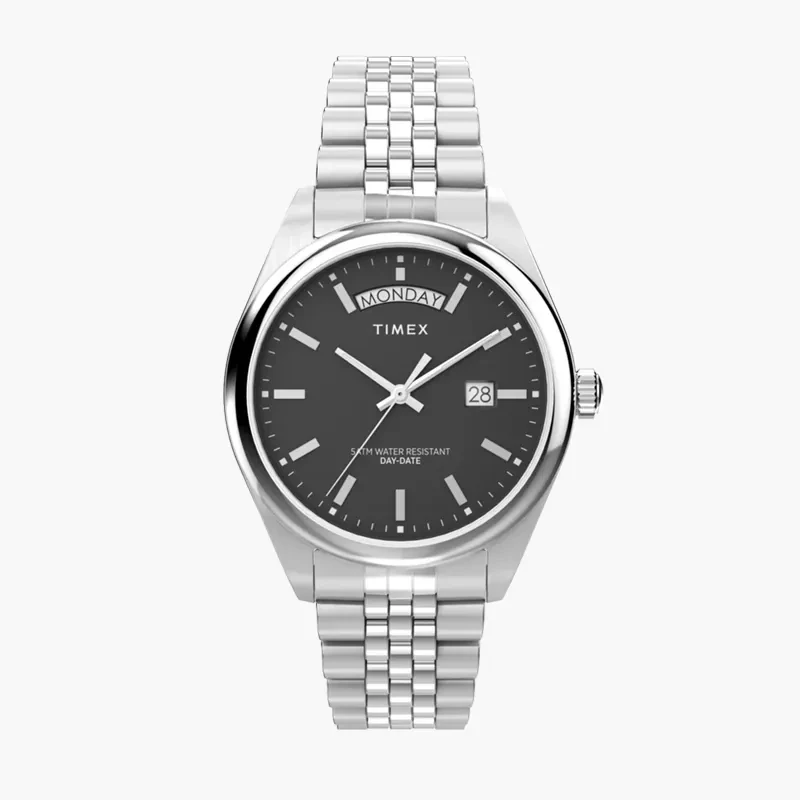 Timex Legacy Quartz Black Dial Men's Watch- TW2V67800 TW2V67800VQ watch, front product view