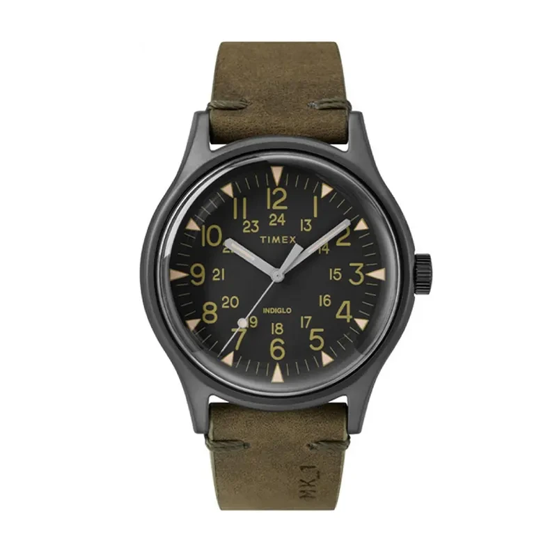 Timex MK1 Field Watch Line Black Dial Men's Watch- TW2R97000VK watch, front product view