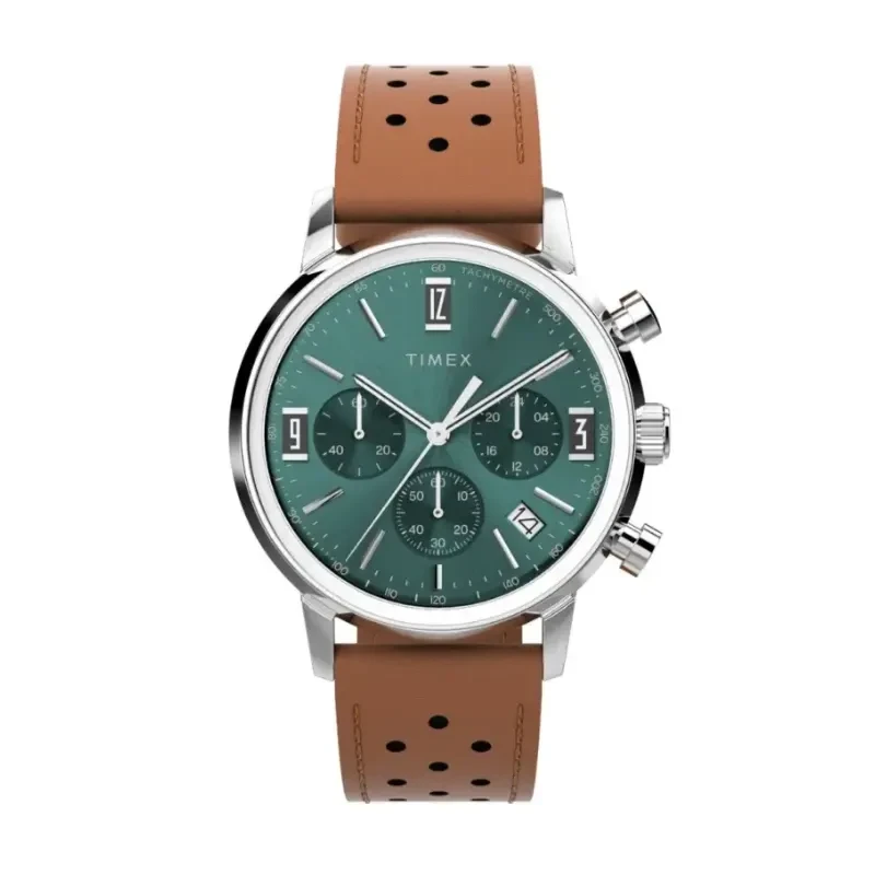 Timex Marlin® Chronograph Green Dial Men's Watch- TW2W10100 TW2W10100UJ watch, front product view
