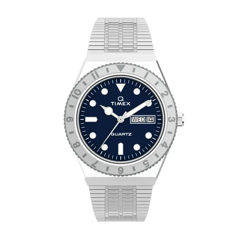 Timex Q Reissue 36mm Blue Dial Men's Watch- TW2U95500 watch, front product view