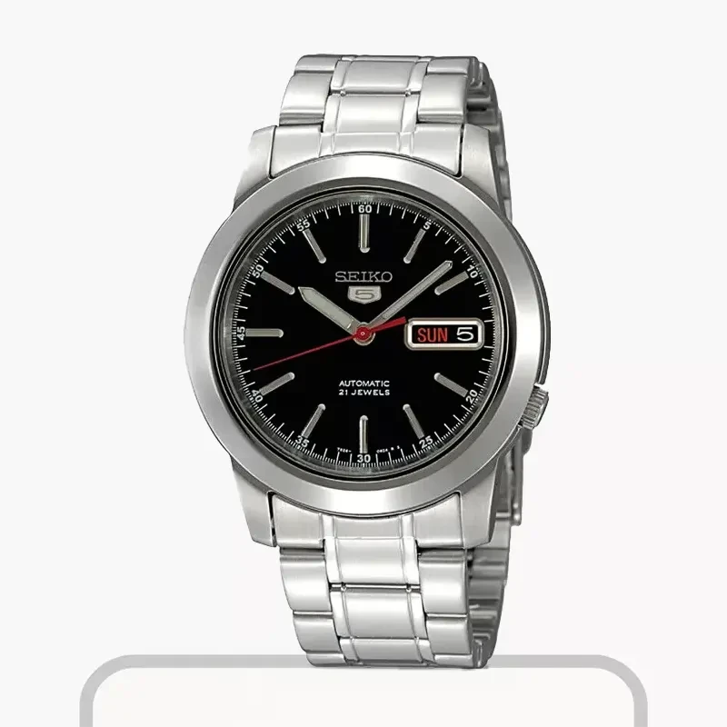 Seiko 5 Automatic Black Dial Men's Watch- SNKE53J1
