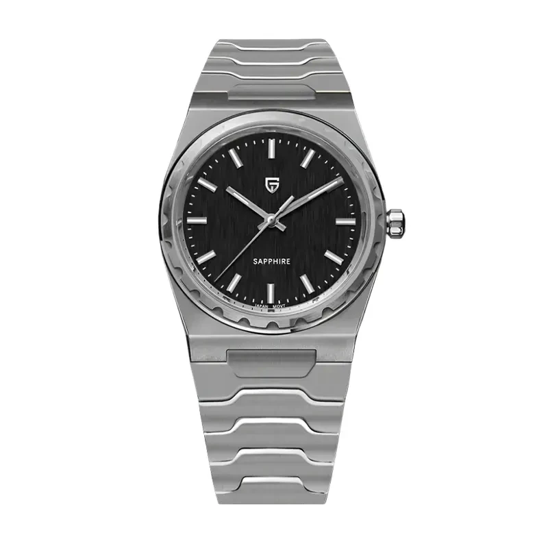 Pagani Design Super Thin Quartz Black Dial Men's Watch- PD-YS020