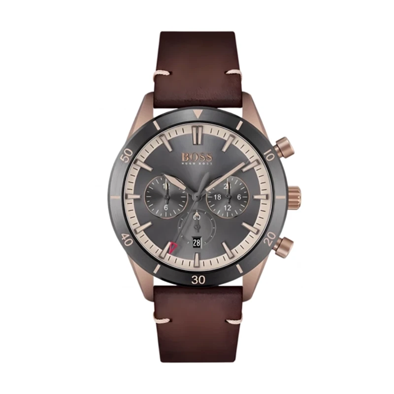Hugo Boss Grand Prix Chronograph Blue Leather Watch HB1513861