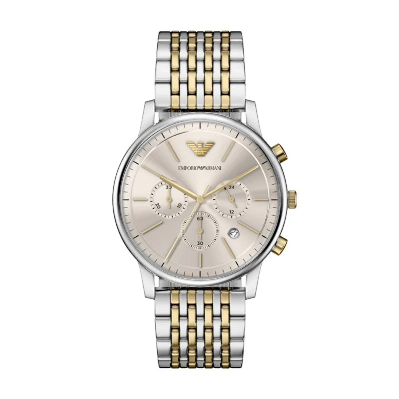Emporio Armani Minimalist Chronograph Sunray Grey AR11773