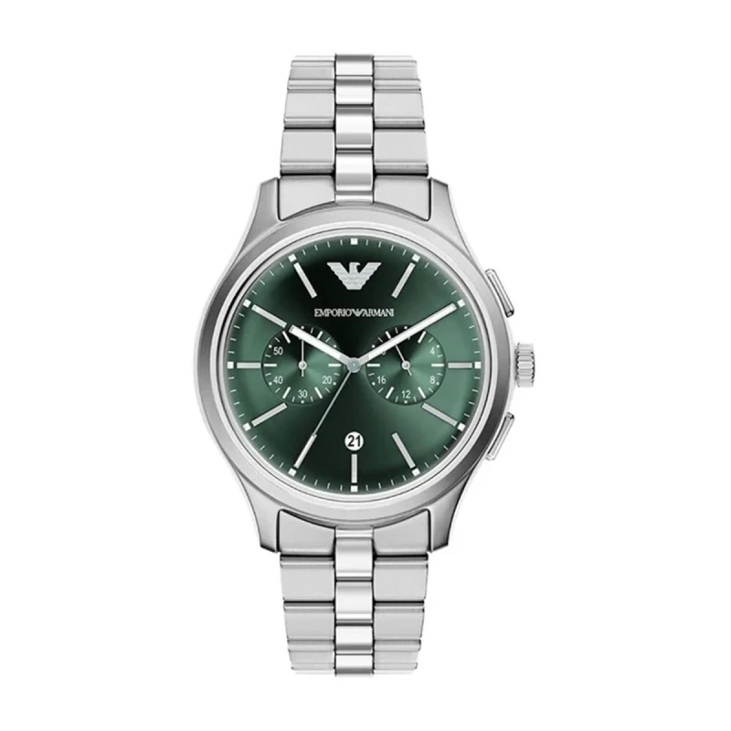 Emporio Armani Dario Chronograph Juniper Green Dial Men's Watch- AR11746
