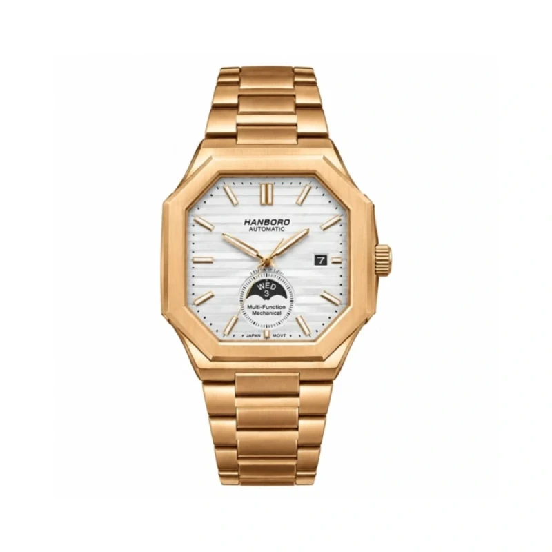HANBORO Face-Changing Tonneau Mechanical Men's Watch - HAO-019