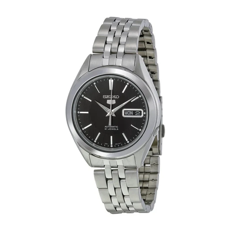 Seiko 5 Automatic Black Dial Men's Watch - SNKL23K1