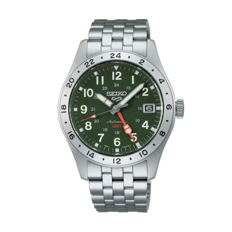 Seiko 5 Sports Field GMT Automatic Green Dial Mans Watch- HDB001K1