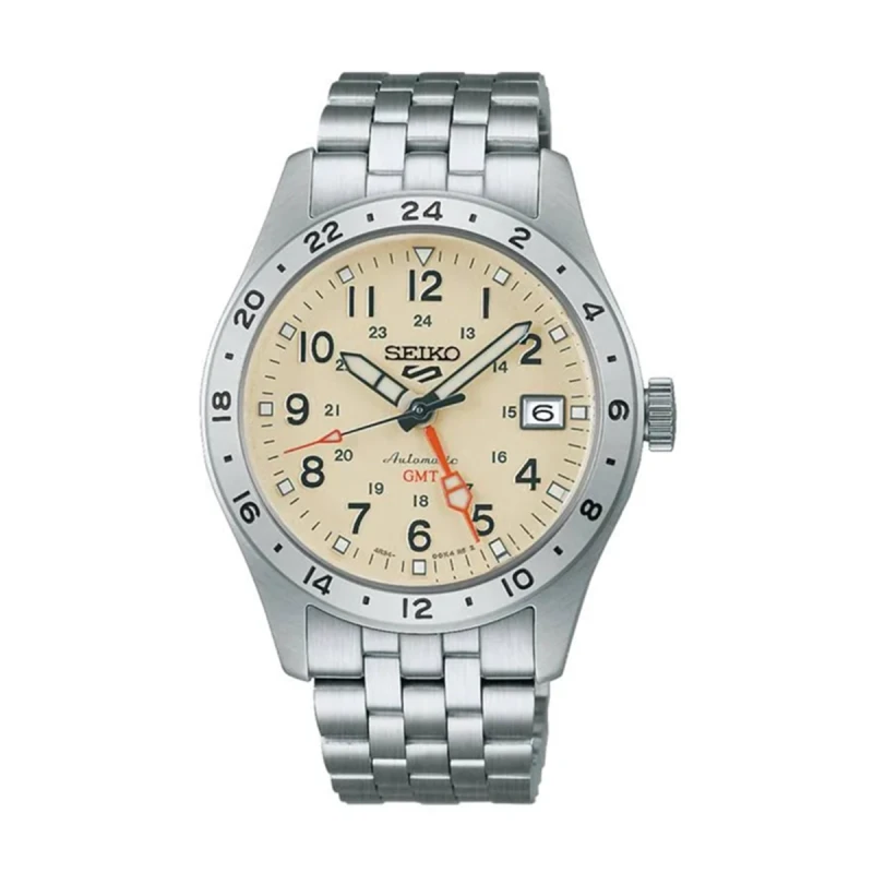 Seiko 5 Sports Field GMT Automatic Desert Sand Dial Mans Watch- HDB002K1
