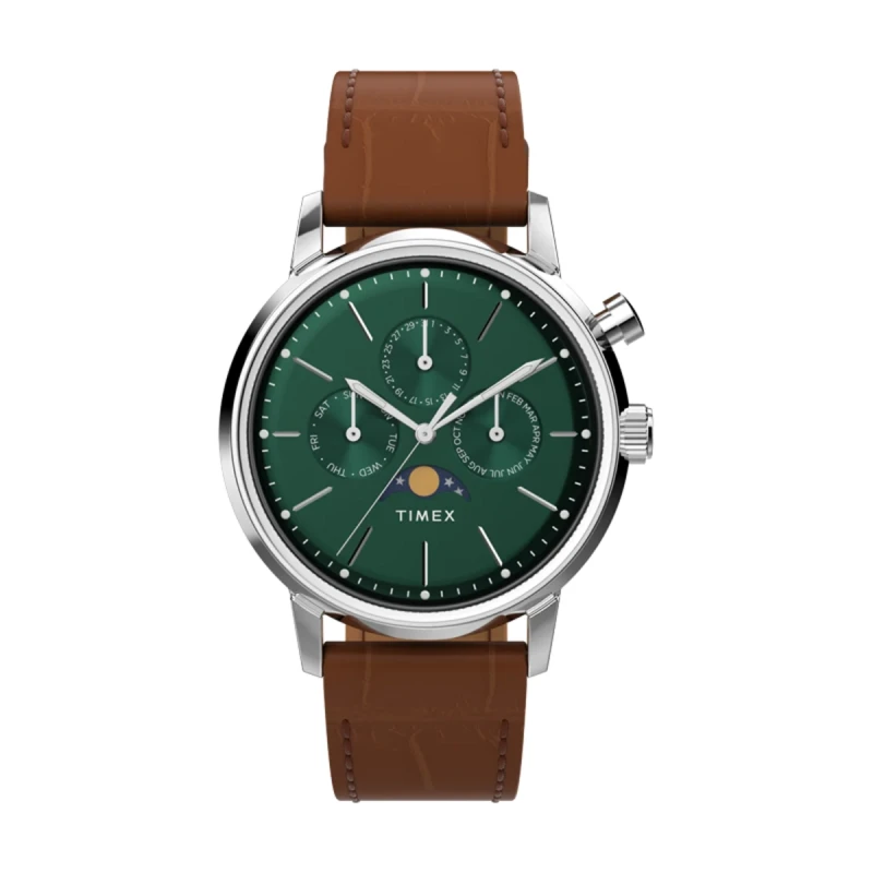 Timex Marlin Moon Phase Green Dial Men's Watch - TW2W51000