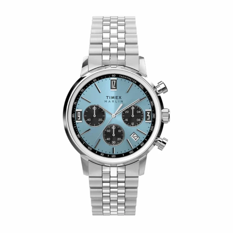 Timex Marlin Ice Blue 40mm Dial Men's Watch- TW2Y66500 TW2Y66500UJ watch, front product view